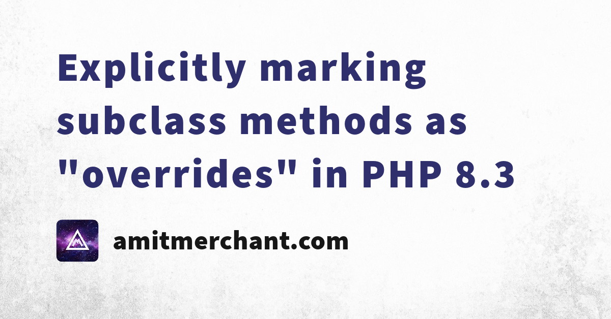 PHP Tutorial - Extend class and override methods in PHP