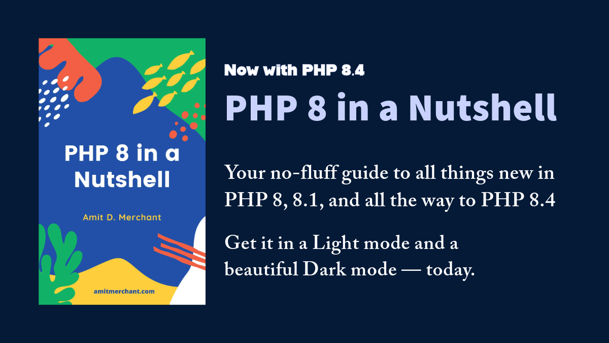 PHP 8 in a Nutshell book cover